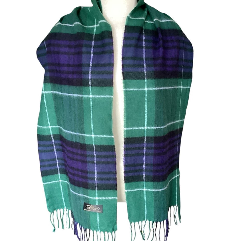 100% CASHMERE LOGO SCARF/WRAP FROM GERMANY - Picture 3 of 6